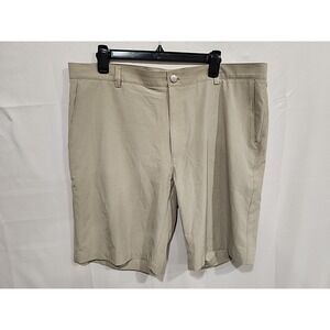 Peter‎ Millar Golf Shorts Mens Size 38 Khaki, 4 Pockets, Belt Loops